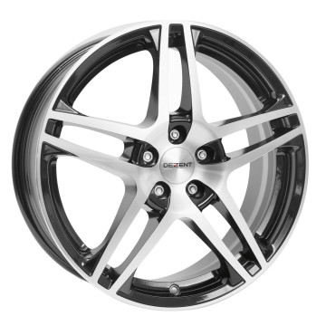 7x17 ET40 - LK5/110 ML65.1 Dezent RB Dark black polished