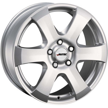6.5x15 ET43 - LK5/108 ML70 Autec Typ B - Baltic brillantsilber
