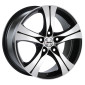 6.5x15 ET38 - LK5/110 ML70 Autec Typ E - Ethos schwarz poliert