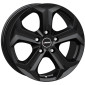7x17 ET49 - LK5/114.3 ML70 Autec Typ X - Xenos schwarz matt