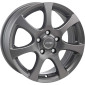 5.5x14 ET35 - LK4/98 ML58.1 Autec Typ ZA - Zenit anthrazit matt