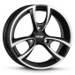 5x15 ET20 - LK3/112 ML57.1 Oxxo Trias matt black / polished