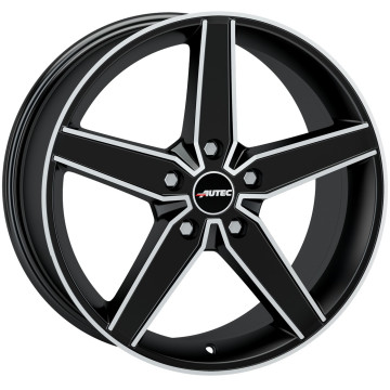 8x18 ET42 - LK5/112 ML70 Autec Typ D - Delano schwarz matt poliert