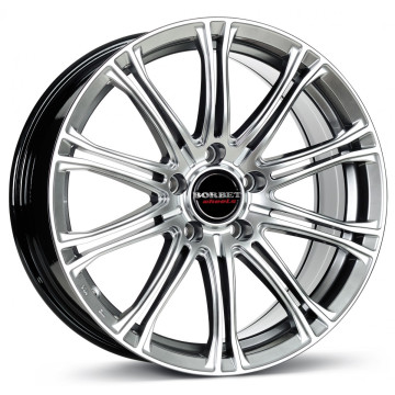 8x17 ET45 - LK5/112 ML72.5 Borbet CW1 hyper silver