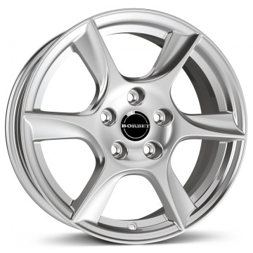 7.5x16 ET37 - LK5/112 ML66.5 Borbet TL brilliant silver 6-Speiche