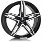 7x16 ET38 - LK5/114.3 ML70.1 Alutec Poison diamant-schwarz frontpoliert