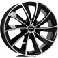 7.5x16 ET48 - LK5/114.3 ML70.1 Rial Lugano diamant-schwarz frontpoliert