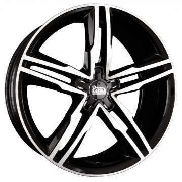 8x18 ET30 - LK5/112 ML66.5 MAM A1 black front polish