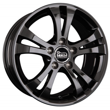 6x15 ET42 - LK5/112 ML57.1 MAM D2 black painted