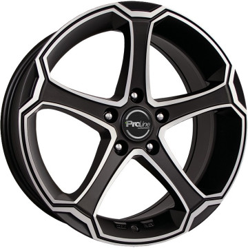 7.5x17 ET35 - LK5/112 ML74.1 Proline PXO carbon matt polished