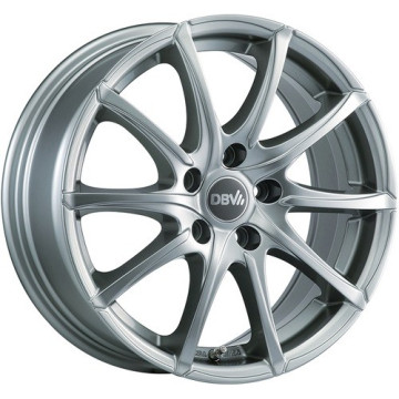6.5x16 ET44 - LK5/108 ML74.1 DBV Tropez shadow silber glänzend lackiert