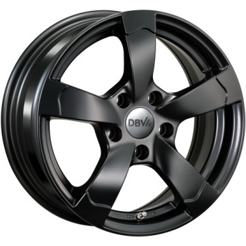 7x16 ET45 - LK5/112 ML66.6 DBV Torino II schwarz matt lackiert