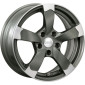 7.5x17 ET40 - LK5/114.3 ML74.1 DBV Torino II anthrazit matt poliert