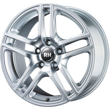 8x17 ET35 - LK5/114 ML72.6 RH Alurad BE Twin Sport-Silber lackiert