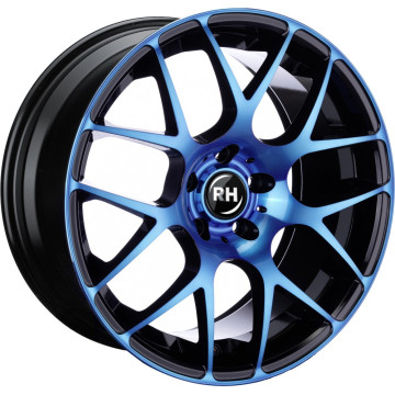 8.5x19 ET35 - LK5/120 ML72.6 RH Alurad NBU Race color polished - blue