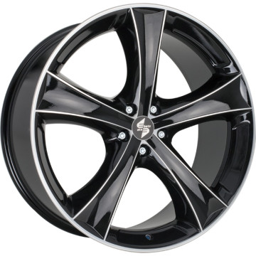 8.5x18 ET45 - LK5/120 ML65.1 Etabeta Tettsut black polish