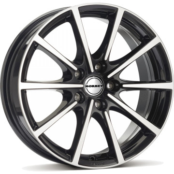 8x17 ET48 - LK5/114.3 ML72.5 Borbet BL5 black polished