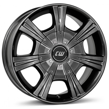 7.5x17 ET52 - LK6/130 ML84.1 Borbet CH mistral anthracite glossy