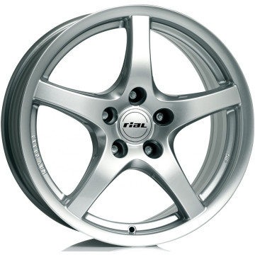 6x15 ET45 - LK4/100 ML63.3 Rial U1 polar-silber