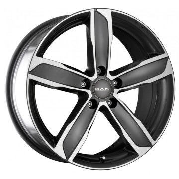 8x18 ET50 - LK5/112 ML57.1 Mak Stadt gun metallic mirror