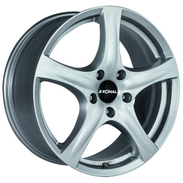 7x16 ET45 - LK5/120 ML72.5 Ronal R42 kristallsilber