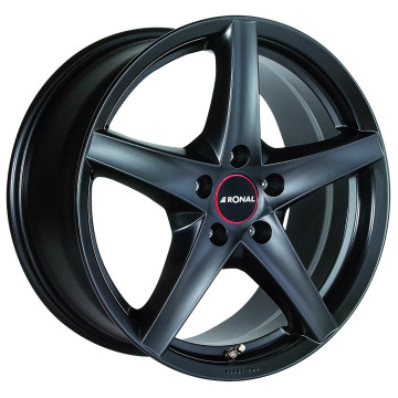 6.5x15 ET42 - LK5/108 ML76 Ronal R41 mattschwarz