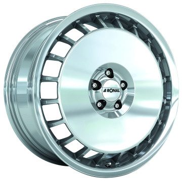 8x18 ET50 - LK5/120 ML65.1 Ronal R50 Aero kugelpoliert