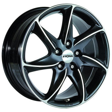 6.5x15 ET42 - LK4/108 ML76 Ronal R51 jetblack-frontkopiert
