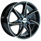 7x16 ET35 - LK5/110 ML65.1 Ronal R51 jetblack-frontkopiert