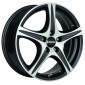 6.5x16 ET35 - LK4/100 ML68 Ronal R56 mattschwarz-frontkopiert
