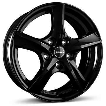 6.5x16 ET50 - LK5/112 ML57.1 Borbet TL black glossy 5-Speiche