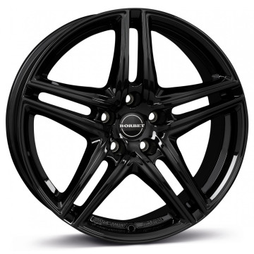 7.5x16 ET45 - LK5/112 ML66.6 Borbet XR black glossy