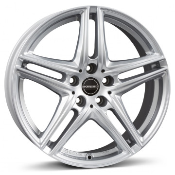 7.5x16 ET45 - LK5/112 ML66.6 Borbet XR brilliant silver