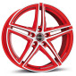 8x18 ET45 - LK5/114.3 ML72.5 Borbet XRT racetrack red polished
