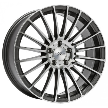 8.5x19 ET45 - LK5/112 ML72.6 Axxion AX5 daytona grau hochglanzpoliert