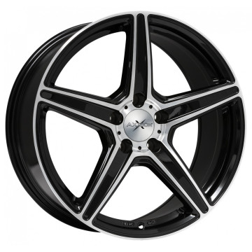 9x20 ET30 - LK5/112 ML72.6 Axxion AX7 schwarz hochglanzpoliert