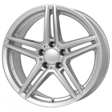 6.5x16 ET38 - LK5/112 ML66.5 Rial M10 polar-silber