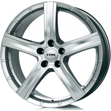 9.5x20 ET38 - LK5/120 ML72.6 Rial Quinto polar-silber