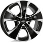 7.5x22 ET75 - LK5/112 ML70 Alutec Dynamite diamant-schwarz frontpoliert