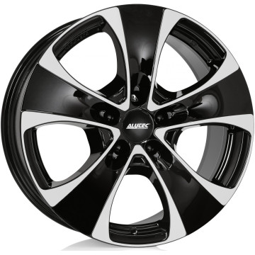 8.5x18 ET38 - LK6/114.3 ML70.1 Alutec Dynamite diamant-schwarz frontpoliert