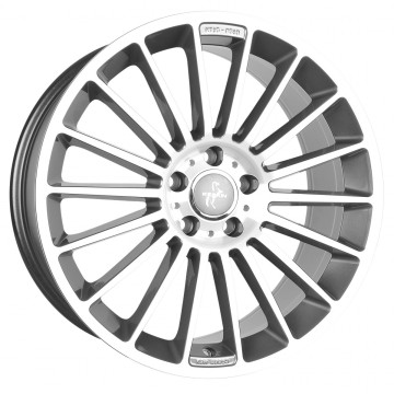 7x17 ET48 - LK5/108 ML72.6 Keskin KT15 Speed palladium front polish