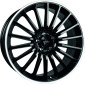 7x17 ET38 - LK5/112 ML66.6 Keskin KT15 Speed black lip polish