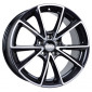 8x18 ET45 - LK5/112 ML66.6 MAM A5 black front polish