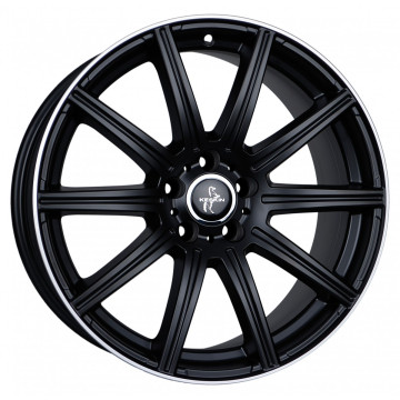 8.5x19 ET45 - LK5/112 ML66.6 Keskin KT16 Dynamic matt black lip polish