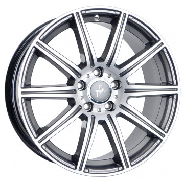 8.5x19 ET45 - LK5/112 ML66.6 Keskin KT16 Dynamic palladium front polish