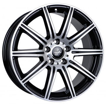 8x18 ET45 - LK5/112 ML66.6 Keskin KT16 Dynamic black front polish