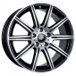 8x18 ET45 - LK5/112 ML66.6 Keskin KT16 Dynamic black front polish