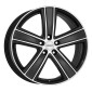 7x16 ET40 - LK5/127 ML71.6 Dezent TH black polished