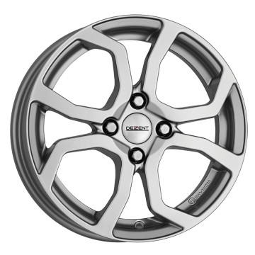 5x15 ET38 - LK4/100 ML60.1 Dezent TS silver