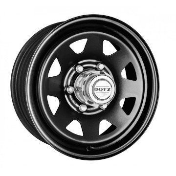 6x15 ET45 - LK5/139.7 ML110 Dotz Pharao black (ohne Nabenbecher)